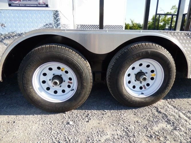 SLE Concessions 8.5' X 22' Concession Food Trailer White Catering Event - Image 5