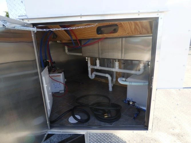 SLE Concessions 8.5' X 22' Concession Food Trailer White Catering Event - Image 3