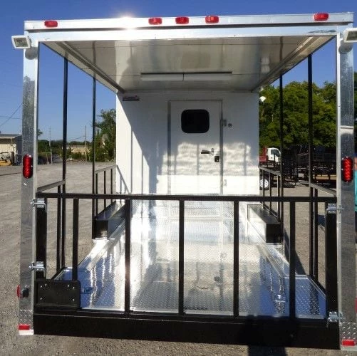 SLE Concessions 8.5' X 22' Concession Food Trailer White Catering Event - Image 6