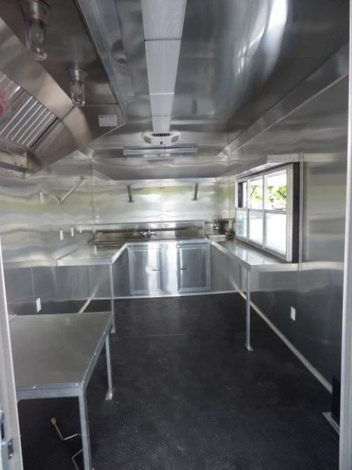 SLE Concessions 8.5' X 26' Concession Food Trailer Red With Appliances - Image 2