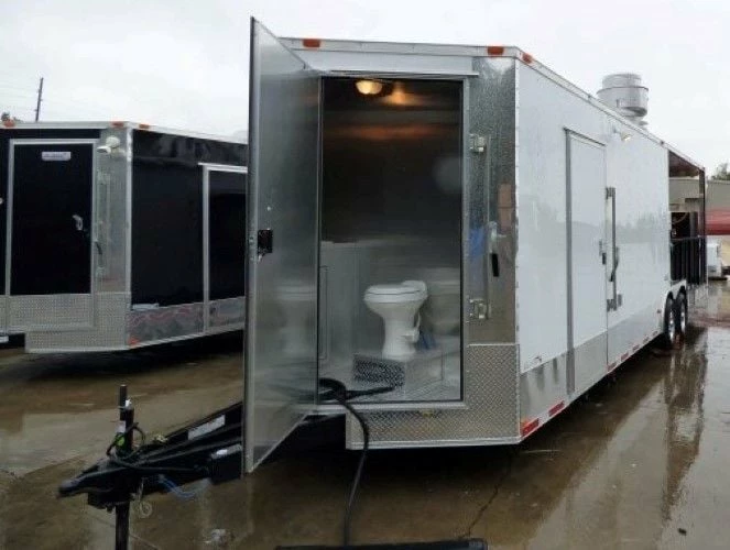 SLE Concessions 8.5' X 28' Concession Trailer White With Appliances - Image 4