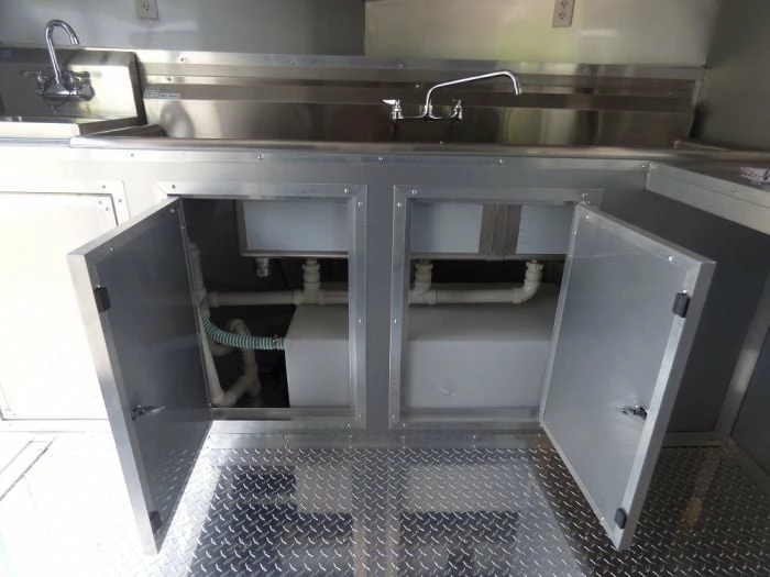 SLE Concessions 8.5' X 20' Concession Food Trailer Black Pizza Event Catering - Image 2