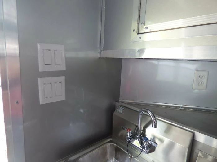 SLE Concessions 8.5' X 20' Concession Food Trailer Black Pizza Event Catering - Image 3