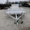 SLE Utility Trailers 6.4' X 16' All Aluminum Utility Trailer Dual Axle Straight Deck