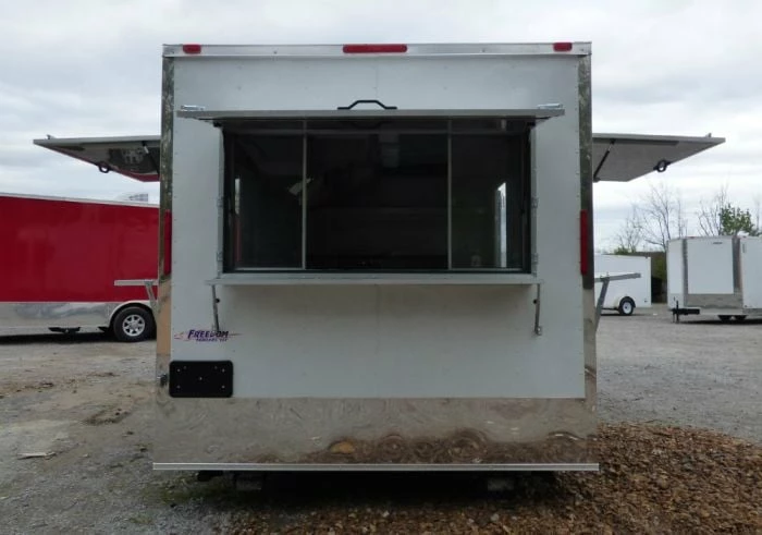 SLE Concessions 8.5' X 16' Concession Food Trailer White Event Catering - Image 3