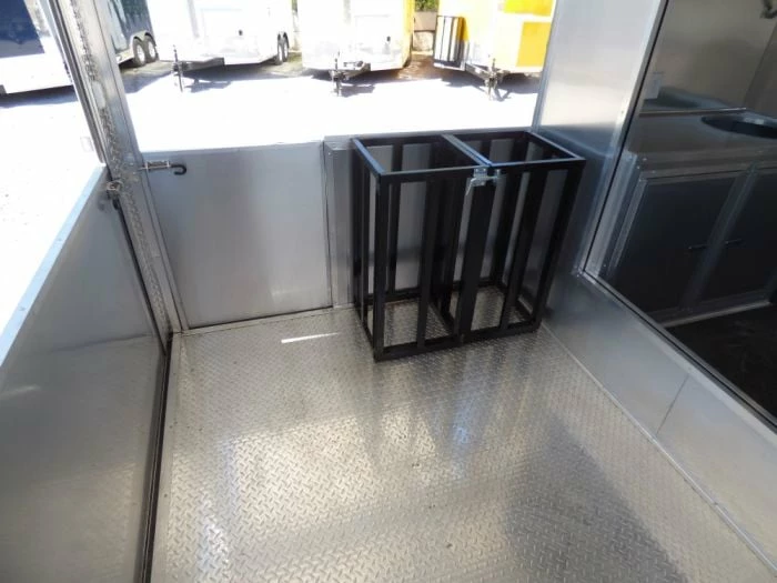SLE Concessions 8.5' X 27' Concession Trailer Silver Frost Food Event Catering - Image 5