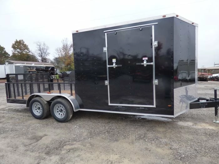 SLE Enclosed Trailers Enclosed Utility Hybrid Trailer 7'x18' With Side Ramp- Lawn Mower Equipment Hauler Storage - Image 5