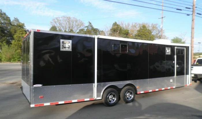 SLE Enclosed Trailers Enclosed Trailer 8.5'x28' Black - Car Equipment Hauler Storage - Image 2