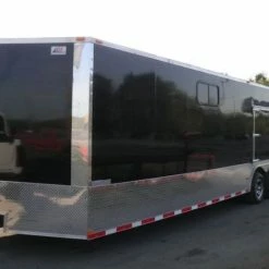 SLE Enclosed Trailers Enclosed Trailer 8.5'x28' Black - Car Equipment Hauler Storage