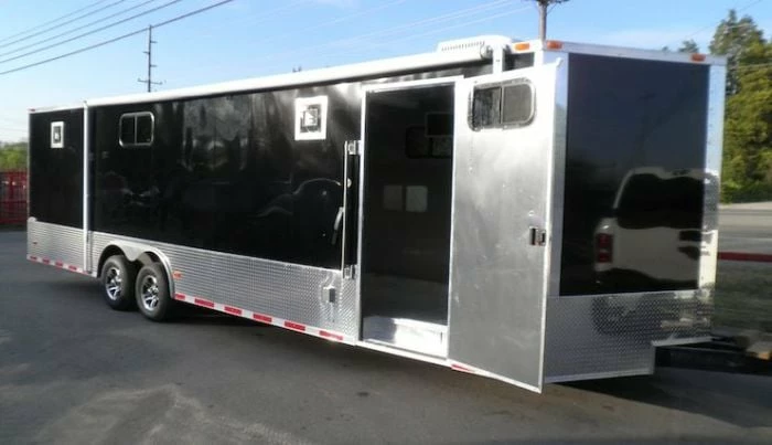SLE Enclosed Trailers Enclosed Trailer 8.5'x28' Black - Car Equipment Hauler Storage - Image 3