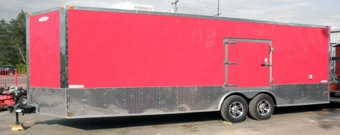 SLE Enclosed Trailers Enclosed Trailer 8.5'x24' Red - ATV Car Bike Equipment Hauler Storage - Image 4
