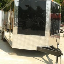 SLE Enclosed Trailers Enclosed Trailer 8.5'x20' Black - Car Equipment Hauler Storage