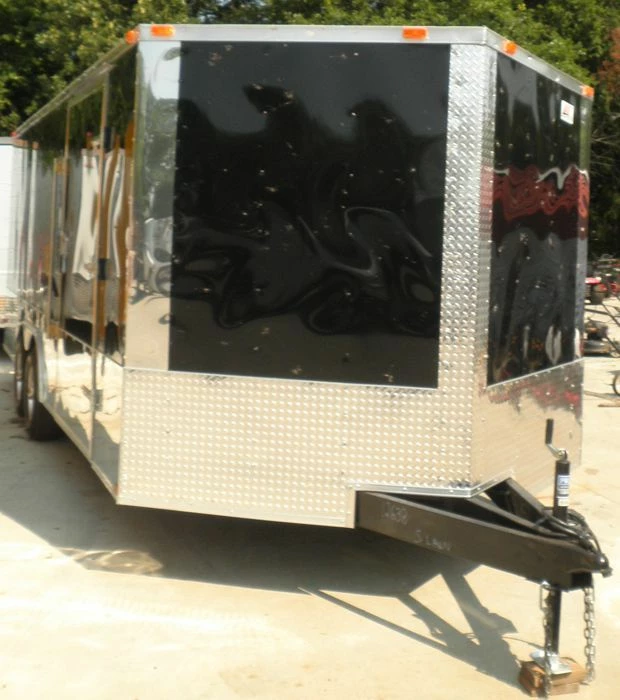 SLE Enclosed Trailers Enclosed Trailer 8.5'x20' Black - Car Equipment Hauler Storage