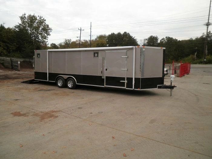 SLE Enclosed Trailers Enclosed Trailer 8.5'x26' Beige - Dual 5200 Lb Axles Brakes Storage - Image 5