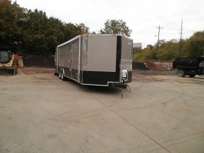 SLE Enclosed Trailers Enclosed Trailer 8.5'x26' Beige - Dual 5200 Lb Axles Brakes Storage - Image 3