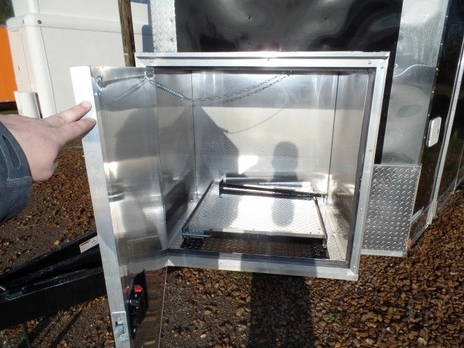 SLE Concessions 8.5' X 20' Black Concession Food Event Catering Trailer - Image 4