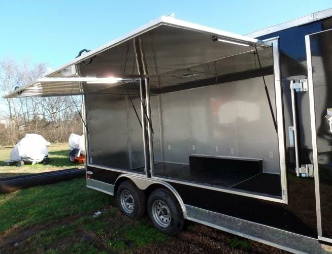 SLE Concessions 8.5' X 20' Black Concession Food Event Catering Trailer - Image 5