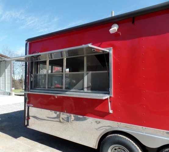 SLE Concessions 8.5' X 26' Concession Food Trailer Red Event Catering - Image 5