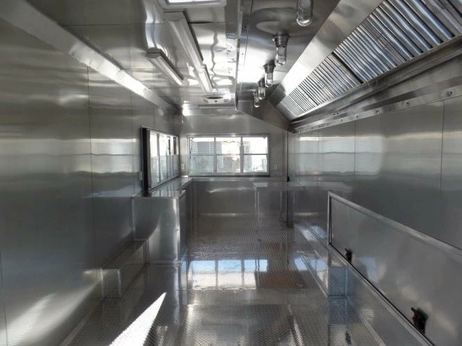 SLE Concessions 8.5' X 26' Concession Food Trailer Red Event Catering - Image 4