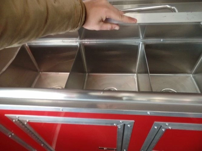 SLE Concessions 8.5' X 18' Concession Food Red Event Catering Trailer - Image 3