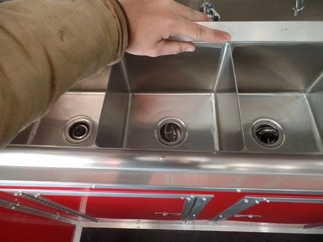 SLE Concessions 8.5' X 18' Concession Food Red Event Catering Trailer - Image 6