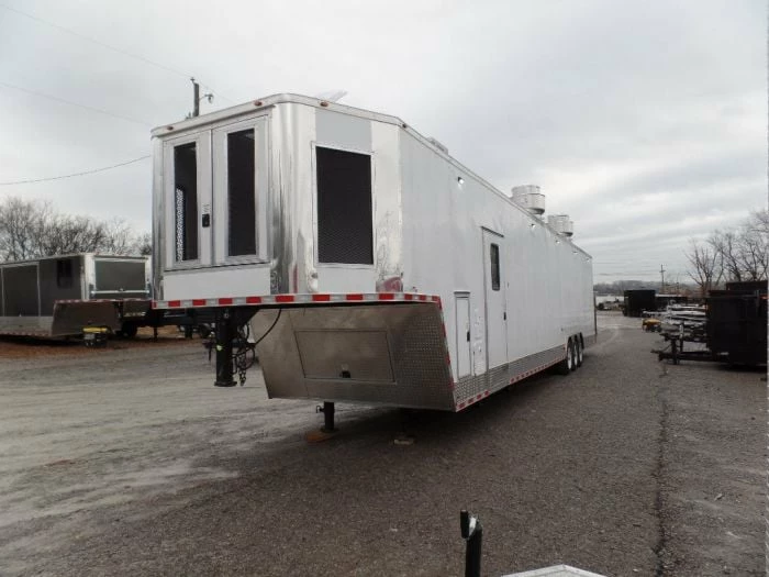 SLE Concessions 8.5' X 48' Concession Trailer White Food Event Catering - Image 5