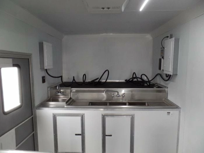 SLE Concessions 8.5' X 48' Concession Trailer White Food Event Catering - Image 4