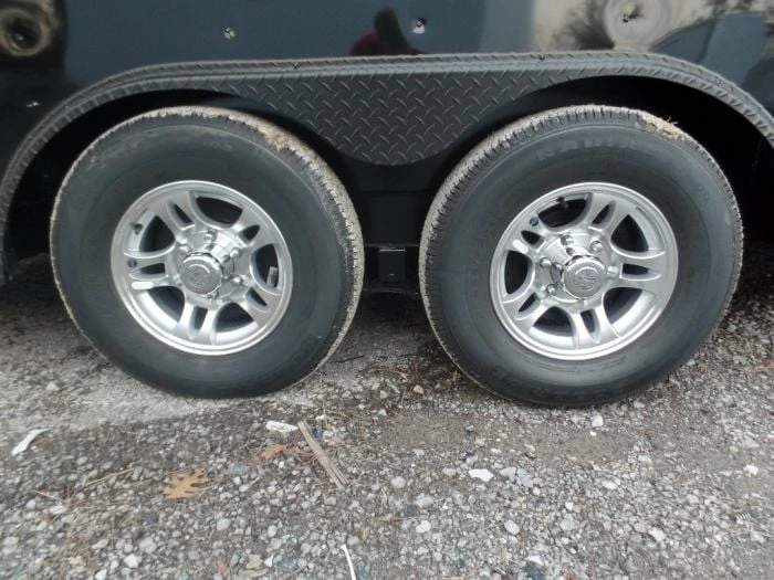 SLE Concessions 8.5' X 20' Black Concession Food Trailer - Image 4