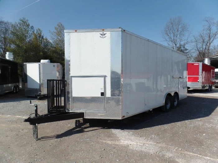 SLE Concessions 8.5' X 20' Concession Food Trailer White BBQ Event Catering - Image 5