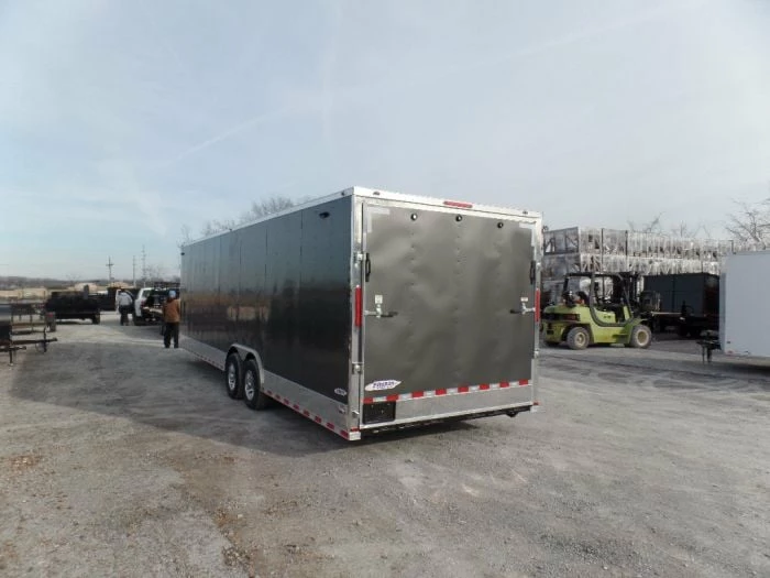 SLE Enclosed Trailers Enclosed 8.5x28 Med. Charcoal Equipment Trailer Storage - Image 3