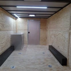 SLE Enclosed Trailers Enclosed 8.5x28 Med. Charcoal Equipment Trailer Storage