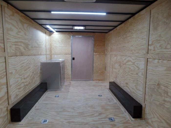 SLE Enclosed Trailers Enclosed 8.5x28 Med. Charcoal Equipment Trailer Storage