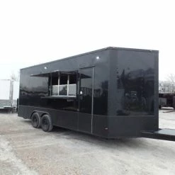 SLE Concessions 8.5' X 20' Black Out Concession Food Catering Event Trailer