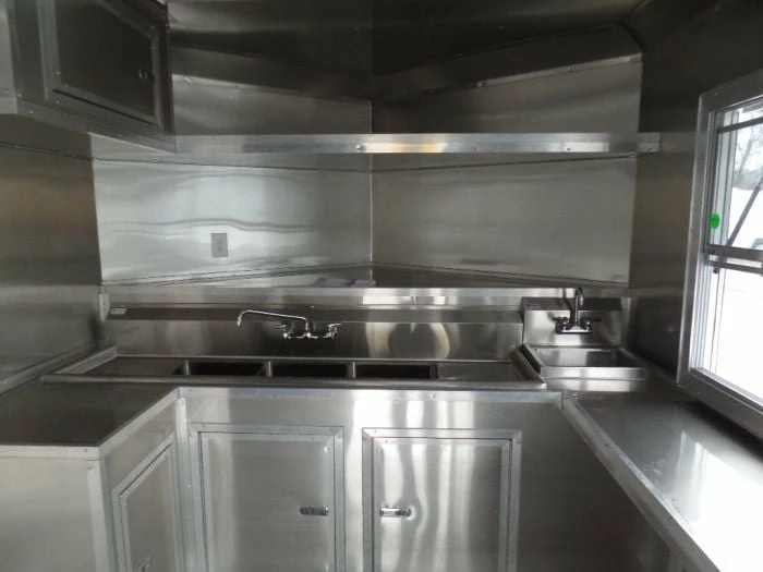 SLE Concessions 8.5' X 22' Concession Food Trailer White Catering Event - Image 5