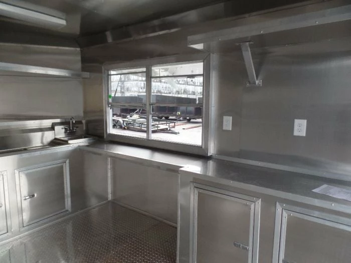 SLE Concessions 8.5' X 22' Concession Food Trailer White Catering Event - Image 6