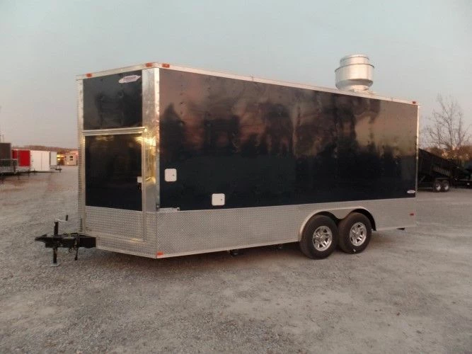 SLE Concessions 8.5' X 18' Concession Trailer White Food Event Catering Trailer - Image 3