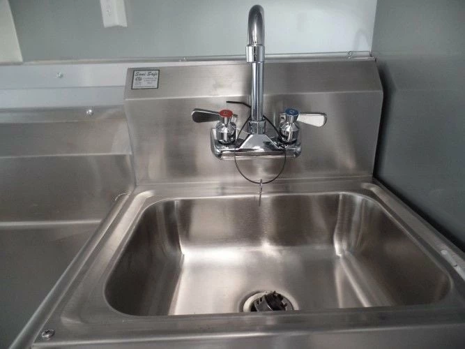 SLE Concessions 8.5' X 14' Concession Food Trailer Black Event Catering - Image 3