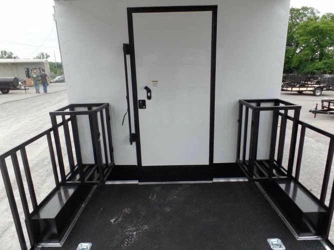 SLE Concessions 8.5' X 24' Concession Food Trailer White Event Catering - Image 6