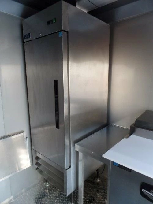 SLE Concessions 8.5' X 16' Concession Food Trailer White Pizza Event Catering - Image 2