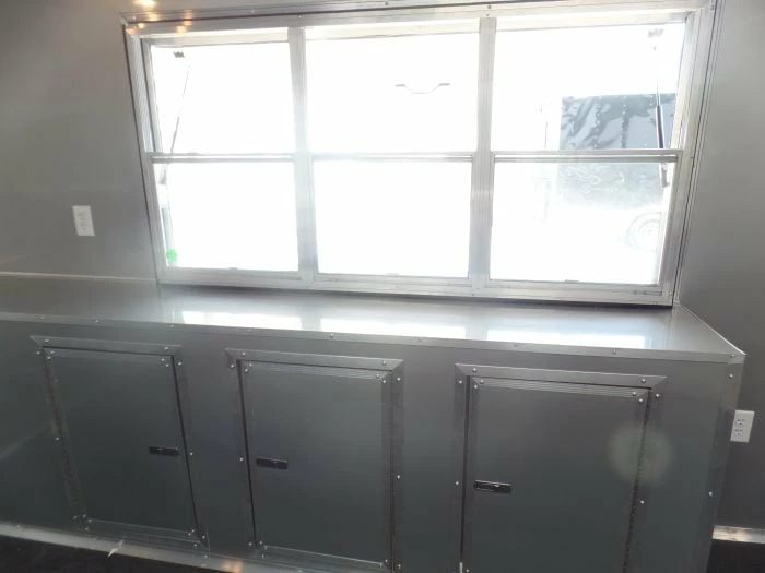 SLE Concessions 8.5' X 16' Concession Food Trailer White Event Catering - Image 5