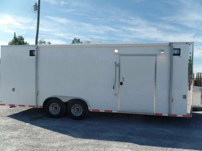 SLE Custom Enclosed Trailer 8.5 X 24 White Storage - Image 6