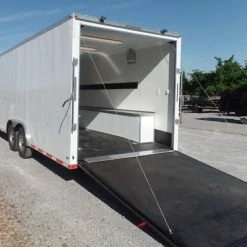 SLE Custom Enclosed Trailer 8.5 X 24 White Storage