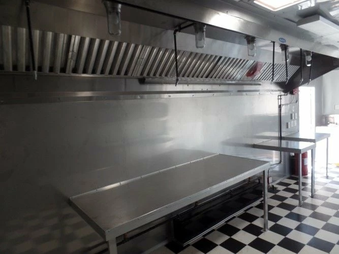 SLE Concessions 8.5' X 24' Concession Food Trailer Orange Event Catering - Image 3