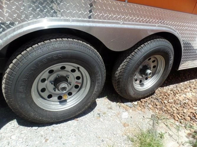 SLE Concessions 8.5' X 24' Concession Food Trailer Orange Event Catering - Image 2