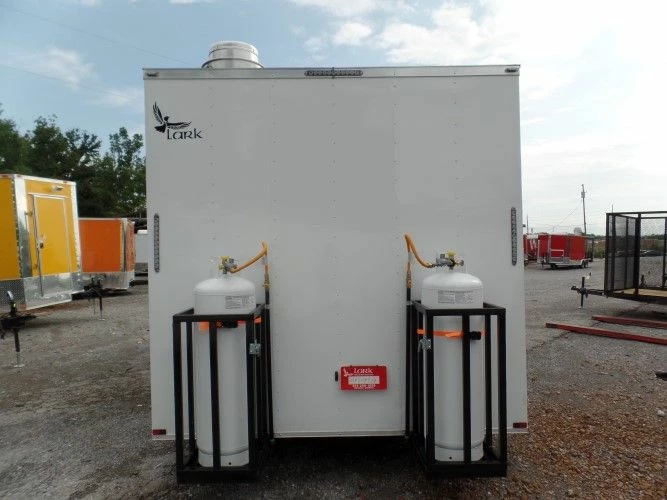 SLE Concessions 8.5' X 18' Concession Food Trailer White Event Catering - Image 3