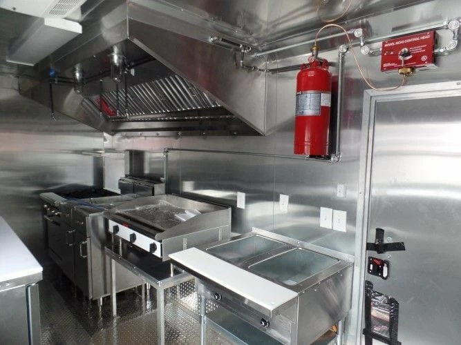 SLE Concessions 8.5' X 18' Concession Food Trailer White Event Catering - Image 4