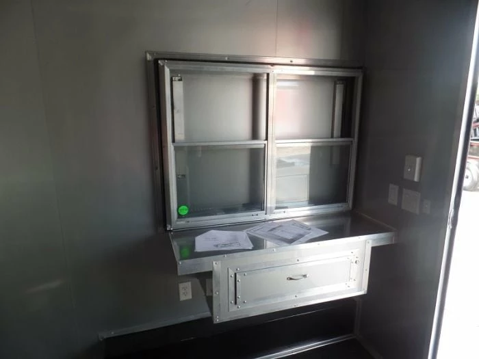 SLE Concessions 8.5' X 26' Concession Food Trailer Black Event Catering - Image 3