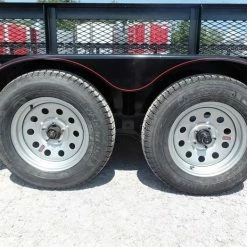 SLE Utility Trailers Utility Trailer 6.4 X 18 Straight Deck 2ft Mesh Sides