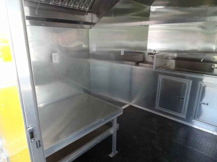 SLE Concessions 8.5' X 16' Yellow Concession Food Catering Event Trailer - Image 6