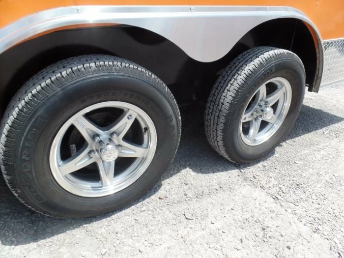 SLE Concessions 8.5' X 16' Orange Concession Food Trailer With Appliances - Image 5